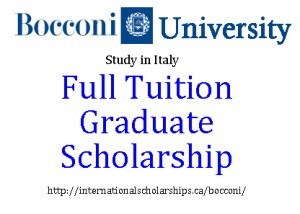 Bocconi Graduate Scholarship