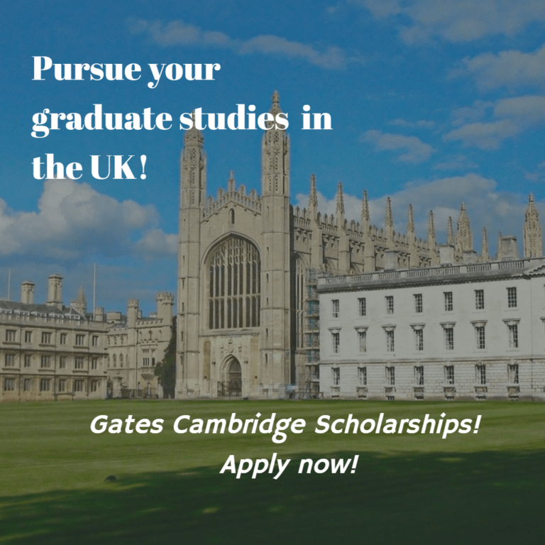 Gates Cambridge Scholarships International Scholarships